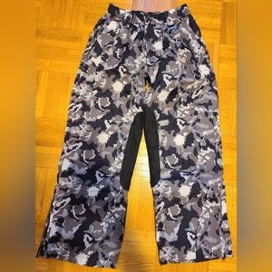 ZeroXposur YOUTH Sz 8 SMALL Snow Ski Snowboard Pants CAMO Black Gray White